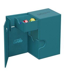 Boîte pour cartes - Flip´n´Tray 80+ - Bleu Pétrole - XenoSkin