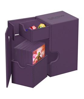 Boîte pour cartes - Flip´n´Tray 80+ - Violet - XenoSkin
