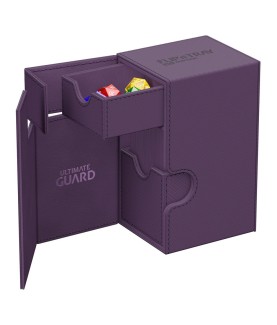 Boîte pour cartes - Flip´n´Tray 80+ - Violet - XenoSkin