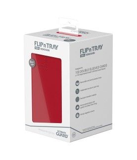 Boîte pour cartes - Flip´n´Tray 100+ - Rouge - XenoSkin