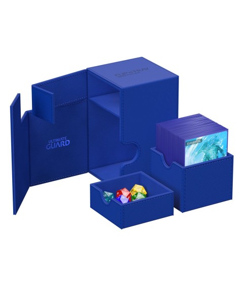Deckbox - Flip´n´Tray 100+ - Blau - XenoSkin