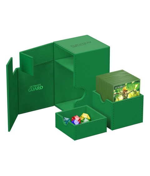 Deckbox - Flip´n´Tray 100+ - Grün - XenoSkin