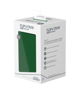 Boîte pour cartes - Flip´n´Tray 100+ - Vert - XenoSkin