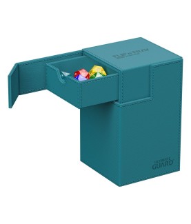 Boîte pour cartes - Flip´n´Tray 100+ - Bleu Pétrole - XenoSkin