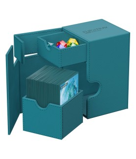 Boîte pour cartes - Flip´n´Tray 100+ - Bleu Pétrole - XenoSkin