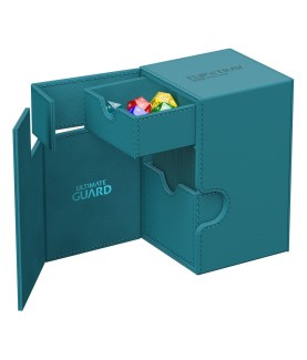 Boîte pour cartes - Flip´n´Tray 100+ - Bleu Pétrole - XenoSkin