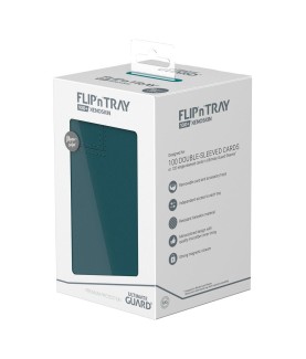 Boîte pour cartes - Flip´n´Tray 100+ - Bleu Pétrole - XenoSkin
