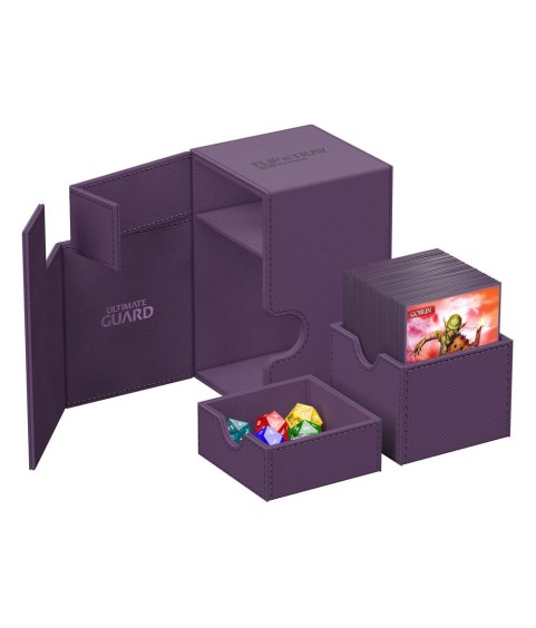 Deckbox - Flip´n´Tray 100+ - Violett - XenoSkin