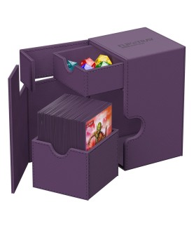 Boîte pour cartes - Flip´n´Tray 100+ - Violet - XenoSkin