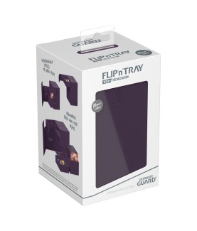 Boîte pour cartes - Flip´n´Tray 100+ - Violet - XenoSkin