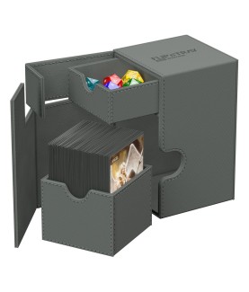 Boîte pour cartes - Flip´n´Tray 100+ - Gris - XenoSkin