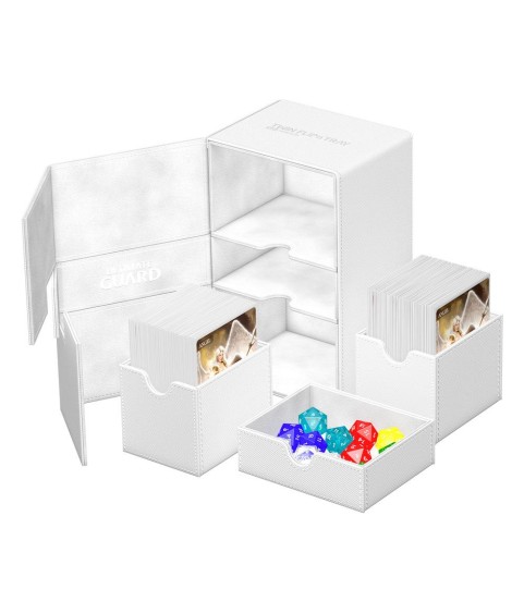 Deckbox - Twin Flip´n´Tray 160+ - Weiss - XenoSkin