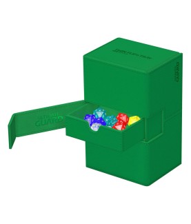 Boîte pour cartes - Twin Flip´n´Tray 160+ - Vert - XenoSkin