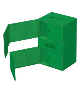 Boîte pour cartes - Twin Flip´n´Tray 160+ - Vert - XenoSkin