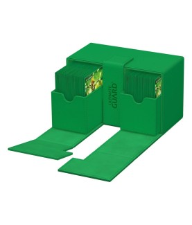 Boîte pour cartes - Twin Flip´n´Tray 160+ - Vert - XenoSkin