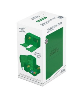 Boîte pour cartes - Twin Flip´n´Tray 160+ - Vert - XenoSkin