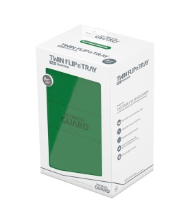 Boîte pour cartes - Twin Flip´n´Tray 160+ - Vert - XenoSkin