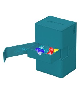 Boîte pour cartes - Twin Flip´n´Tray 160+ - Bleu Pétrole - XenoSkin