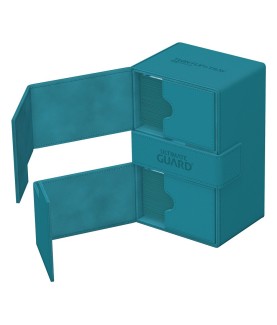 Boîte pour cartes - Twin Flip´n´Tray 160+ - Bleu Pétrole - XenoSkin