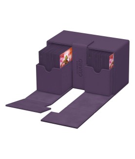 Boîte pour cartes - Twin Flip´n´Tray 160+ - Violet - XenoSkin