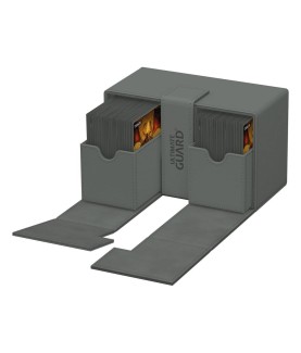 Boîte pour cartes - Twin Flip´n´Tray 160+ - Gris - XenoSkin