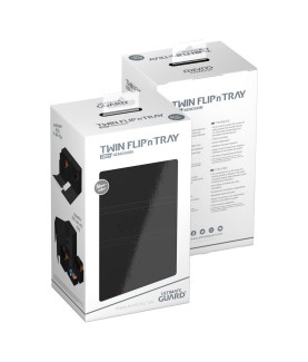 Boîte pour cartes - Twin Flip´n´Tray 200+ - Noir - XenoSkin