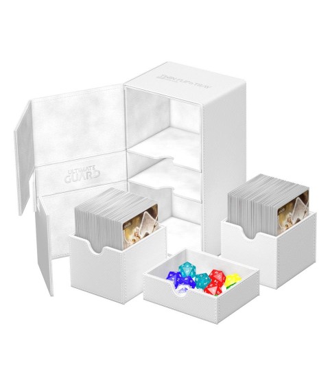 Boîte pour cartes - Twin Flip´n´Tray 200+ - Blanc - XenoSkin