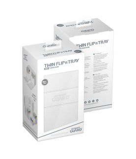 Deck Box - Twin Flip´n´Tray 200+ - White - XenoSkin
