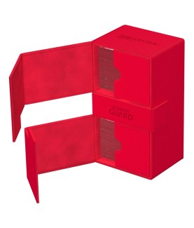 Boîte pour cartes - Twin Flip´n´Tray 200+ - Rouge - XenoSkin