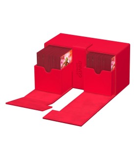 Boîte pour cartes - Twin Flip´n´Tray 200+ - Rouge - XenoSkin