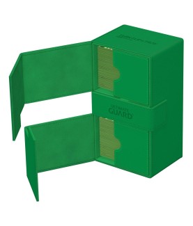 Boîte pour cartes - Twin Flip´n´Tray 200+ - Vert - XenoSkin