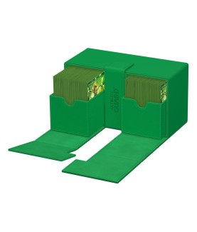 Boîte pour cartes - Twin Flip´n´Tray 200+ - Vert - XenoSkin