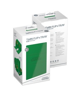 Boîte pour cartes - Twin Flip´n´Tray 200+ - Vert - XenoSkin