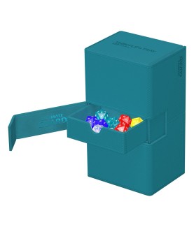 Boîte pour cartes - Twin Flip´n´Tray 200+ - Bleu Pétrole - XenoSkin