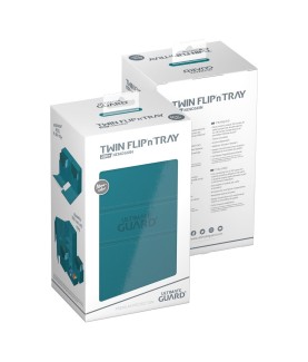 Boîte pour cartes - Twin Flip´n´Tray 200+ - Bleu Pétrole - XenoSkin