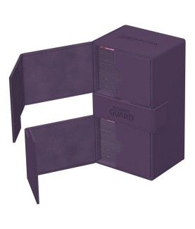 Boîte pour cartes - Twin Flip´n´Tray 200+ - Violet - XenoSkin