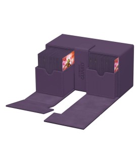 Boîte pour cartes - Twin Flip´n´Tray 200+ - Violet - XenoSkin
