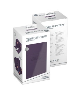 Boîte pour cartes - Twin Flip´n´Tray 200+ - Violet - XenoSkin