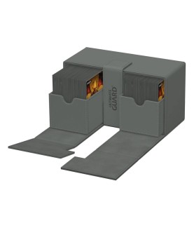 Boîte pour cartes - Twin Flip´n´Tray 200+ - Gris - XenoSkin