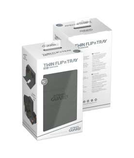 Boîte pour cartes - Twin Flip´n´Tray 200+ - Gris - XenoSkin