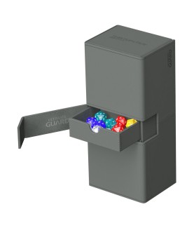 Deck Box - Twin Flip´n´Tray 266+ - Gris - XenoSkin - 25 cm