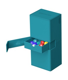 Deck Box - Twin Flip´n´Tray 266+ - Petrol Blue - XenoSkin