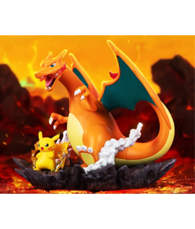 Statische Figur - Beschädigte Verpackung - Prime Figure - Pokemon - Pikachu & Glurak