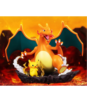 Statische Figur - Beschädigte Verpackung - Prime Figure - Pokemon - Pikachu & Glurak