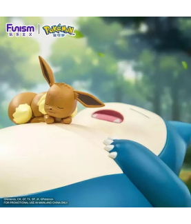 Figurine Statique - Emballage endommagé - Prime Figure - Pokemon - Ronflex & Évoli