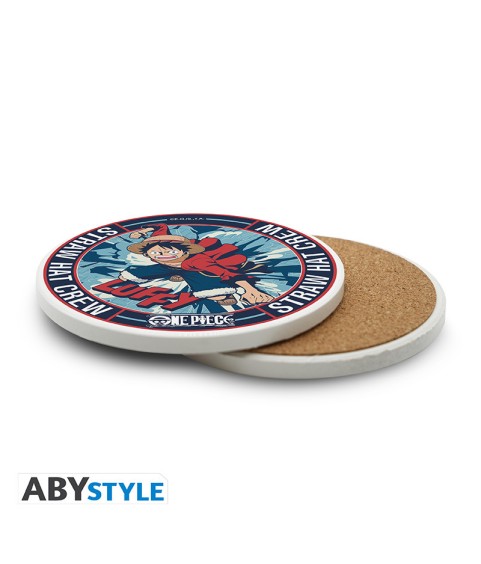 Kitchen accessories - One Piece - Ceramic Coaster - Monkey D. Luffy