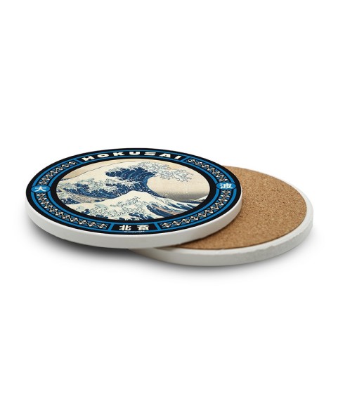 Kitchen accessories - Hokusai - Ceramic Coaster - The Great Wave off Kanagawa