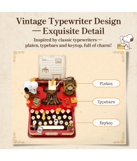 Construction kit - Peanuts - Typewriter