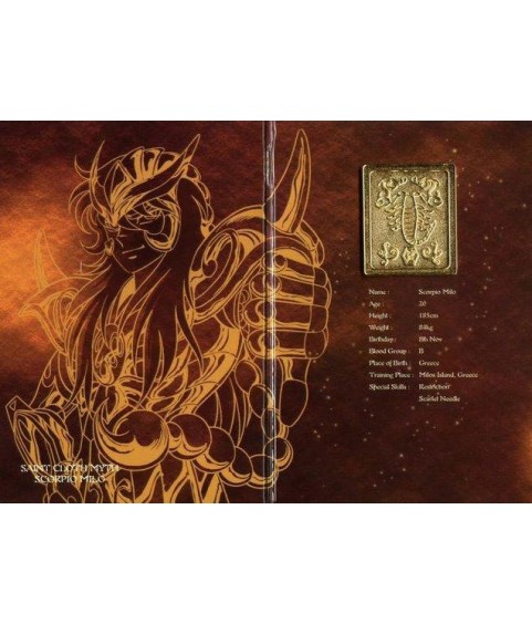 Accessoires Figurines - Metal Plate - Saint Seiya - Milo du Scorpion