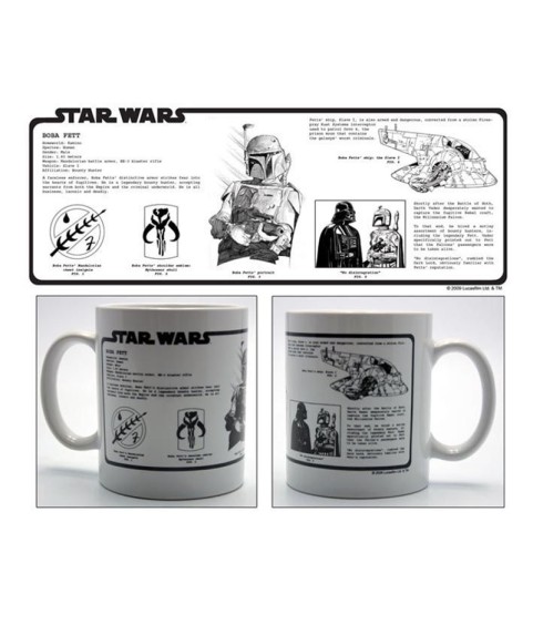 Set - Mug(s) - Star Wars - Boba Fett Encyclopedia & Yoda - L